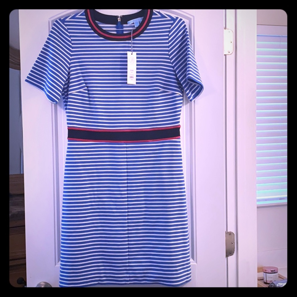 NWT Stripe Persley Ponte Dress Size M